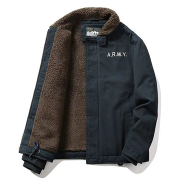 Men's Autumn & Winter Outdoor Casual Checked Hooded Jacket